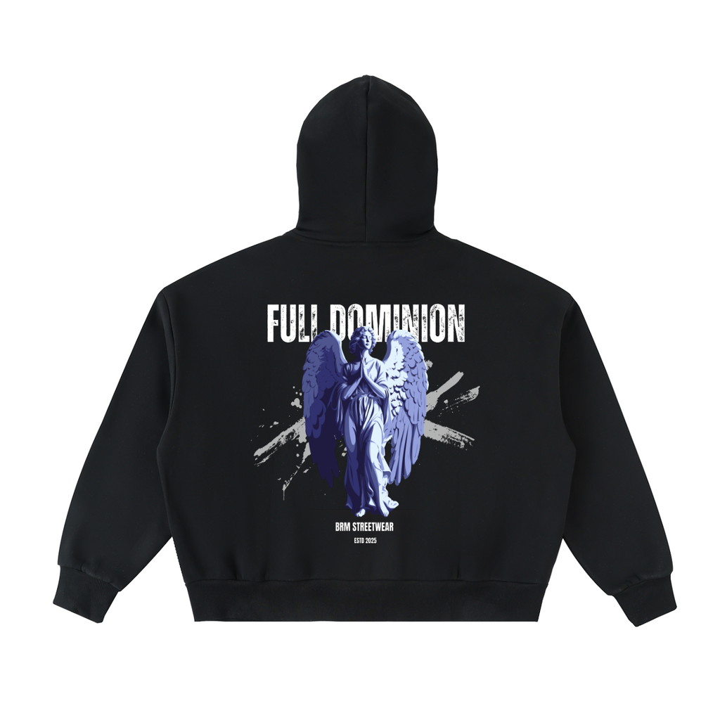 Fleeced Full-Zip Boxy Hoodie