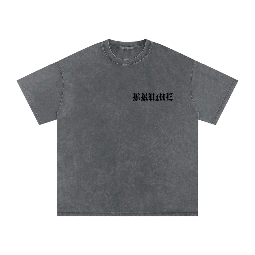 Snow Washed Oversized Cotton T-Shirt