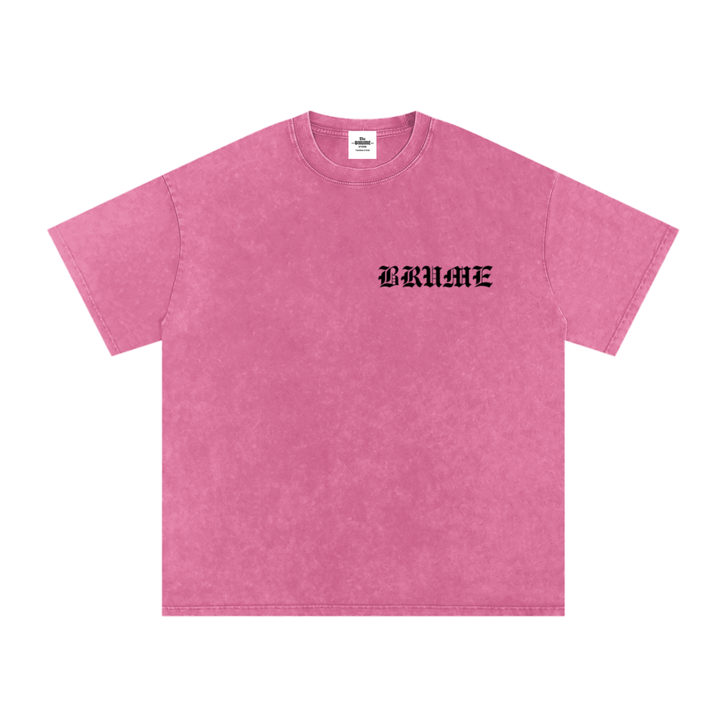 Snow Washed Oversized Cotton T-Shirt
