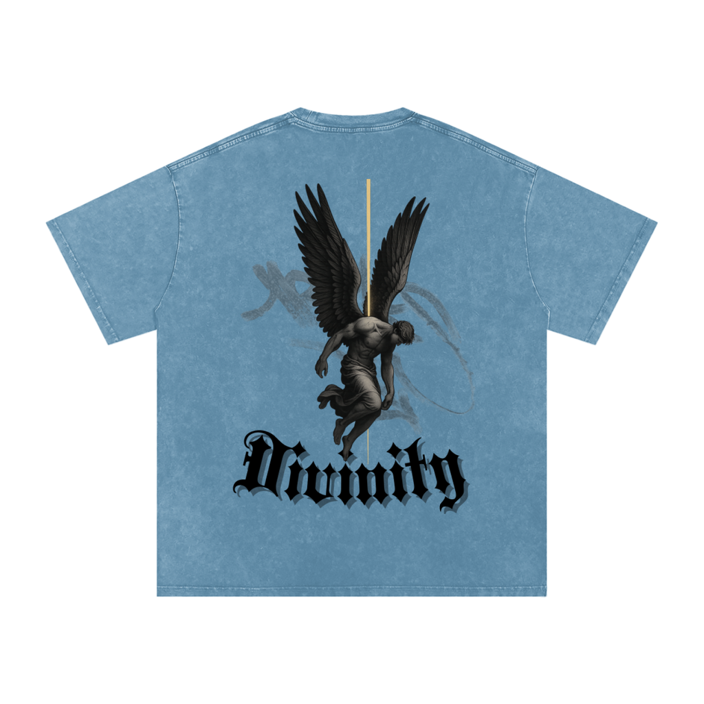 Snow Washed Oversized Cotton T-Shirt