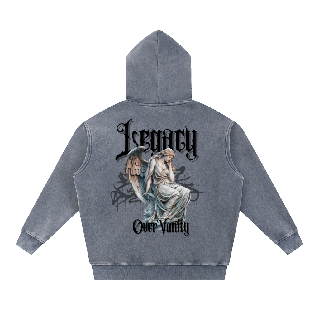 Snow Wash Fleece Oversize Hoodie