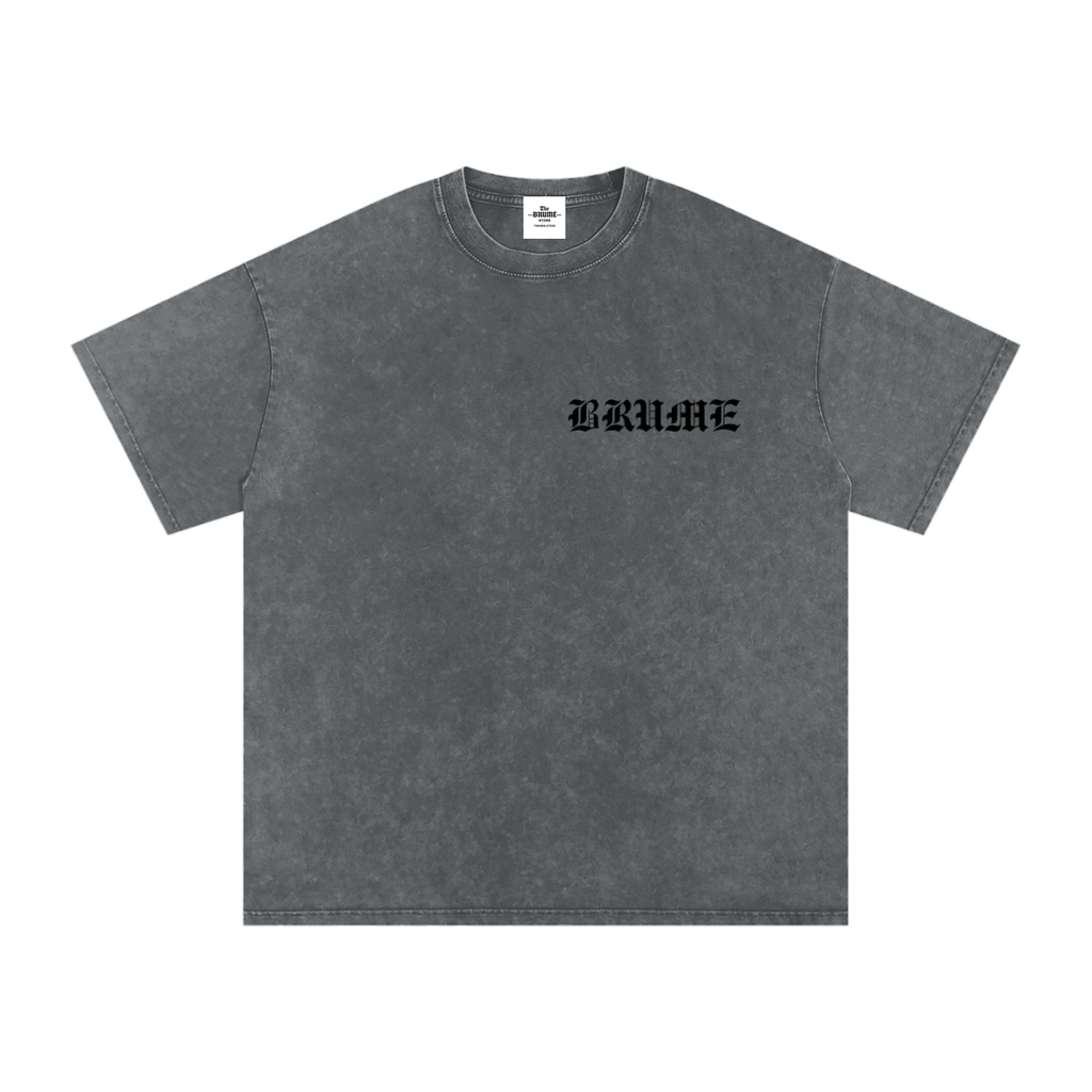 Snow Washed Oversized Cotton T-Shirt