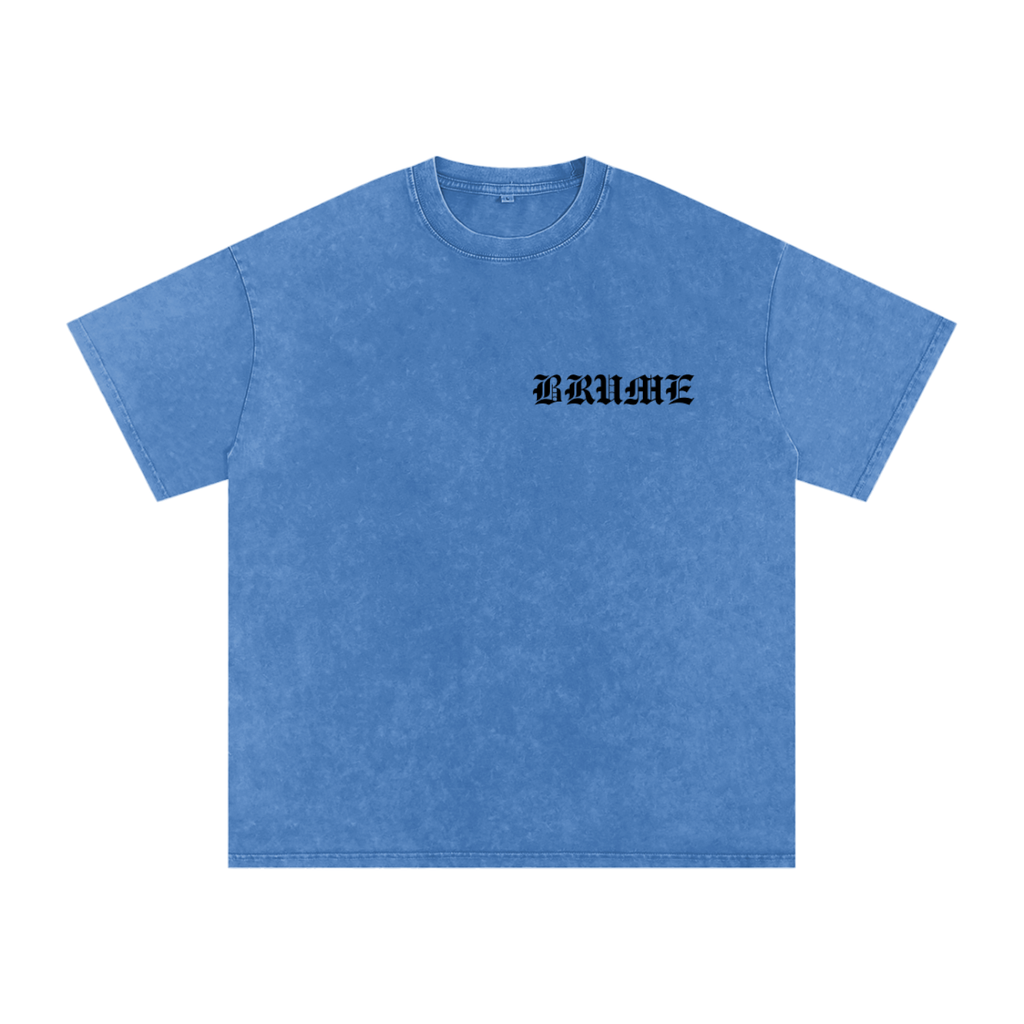 Snow Washed Oversized Cotton T-Shirt