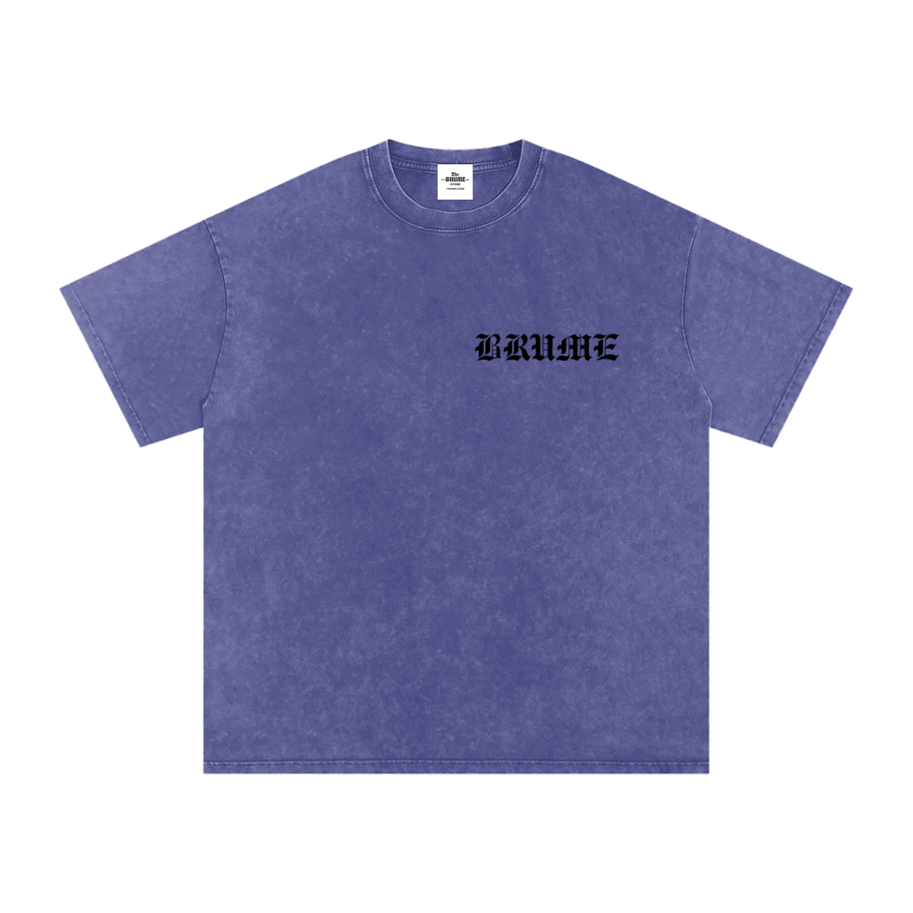 Snow Washed Oversized Cotton T-Shirt