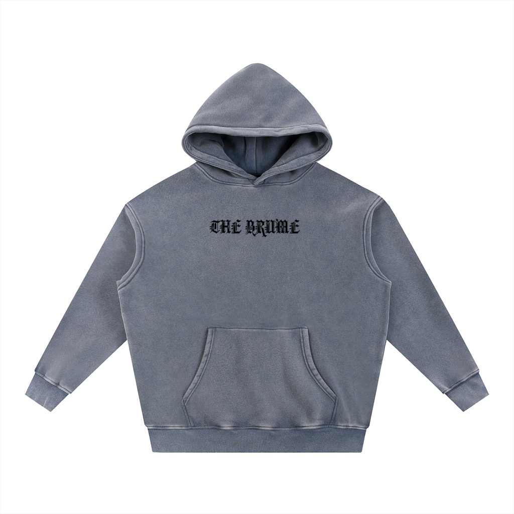Snow Wash Fleece Oversize Hoodie