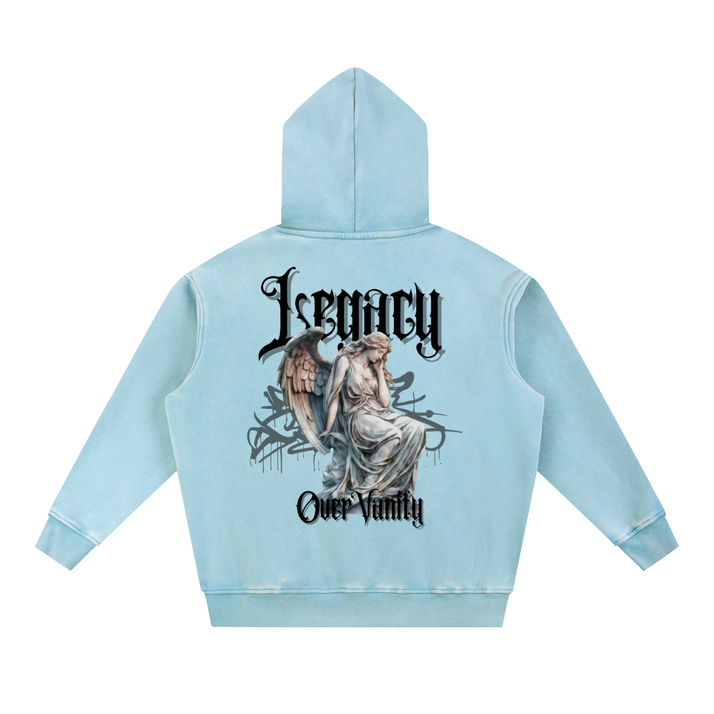 Snow Wash Fleece Oversize Hoodie